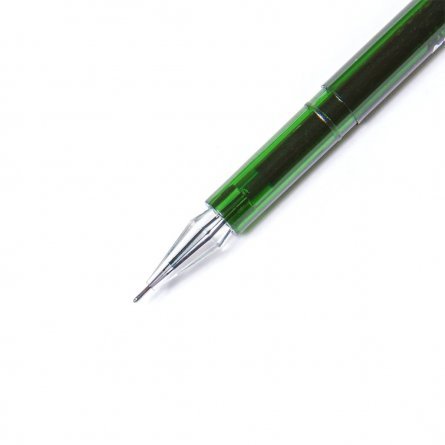 Ручка гелевая Alingar "Cristal", 0,5 мм, зеленая, игольчатый наконечник, круглый, тонированный, пластиковый корпус, в уп. 12 шт., картонная упаковка фото 3