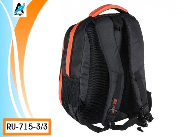 Рюкзак Grizzly (/3 черный - оранжевый), 32х44х22 см фото 4