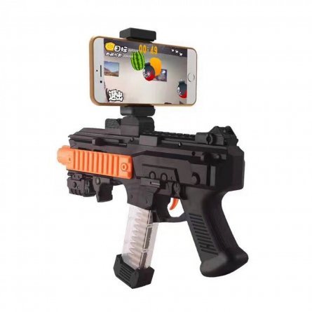 Автомат для дополнительной реальности AR GUN, 3D, Bluetooth, QR код, 4 игры,  держатель для смартфона. фото 2