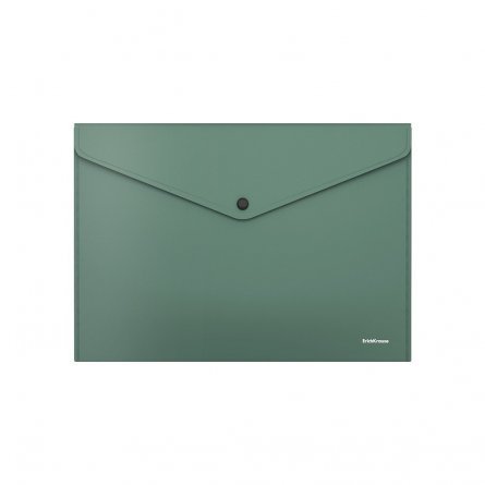 Папка-конверт на кнопке ErichKrause, A4, зеленый, "Fizzy Classic" фото 1
