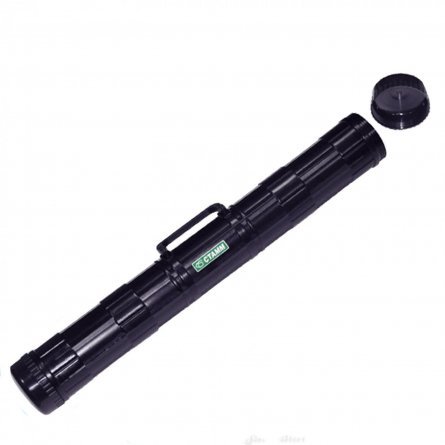 Тубус Стамм, D90 мм, L700 мм, для чертежей, с ручкой, черный фото 1