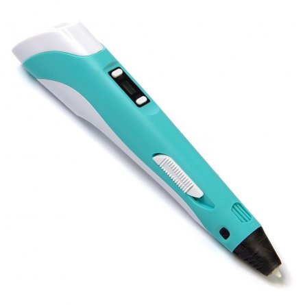 Ручка 3D Zoomi, ZM-052, пластик ABS/PLA - 3 цвета, голубая, подставка пластиковая под ручку, картонная упаковка фото 2