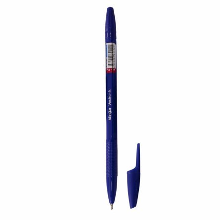 Ручка шариковая на масляной основе Alingar "Vectro-A", 1 мм, синяя, игольчатый наконечник, шестигранный, синий, пластиковый корпус фото 3