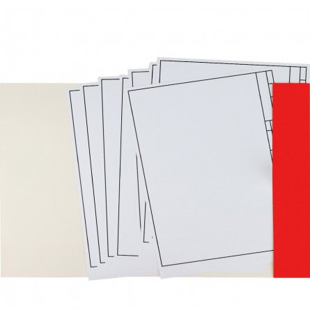 Папка для черчения А4 8л., Проф-Пресс, горизонтальная рамка, цветная обложка, 160г/м2, "Чертёж механизма" фото 2