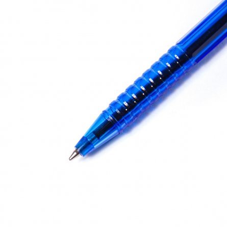Ручка шариковая синяя Alingar "ULTRA", пулевидный наконечник, корпус синий, 0,7мм  (50шт) фото 3
