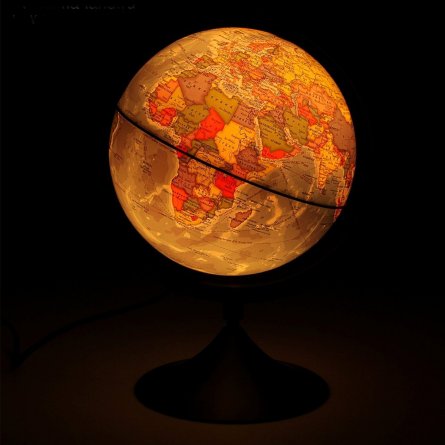 Глобус политический, Глобен, d=210 мм, с подсветкой, 220 V, на круглой подставке фото 2