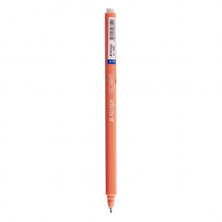 Ручка шариковая на масляной основе Alingar, 0,7 мм, синяя, игольчатый наконечник, круглый, цветной, пластиковый корпус, пластиковый стенд фото 9