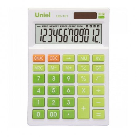 UD-151G UNIEL Калькулятор (зеленый) фото 1