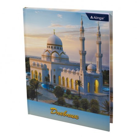 Дневник школьный Alingar, 1-11 кл., 48л.,7БЦ, ламинированный картон, поролон,  "Mosque" фото 1
