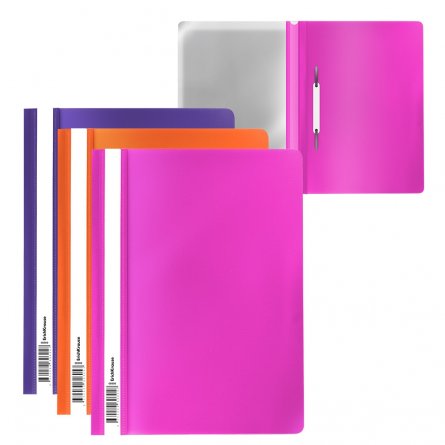 Папка-скоросшиватель пластиковая ErichKrause Soft Caribbean Sunset , A4, софт-тач,ассорти, упаковка 21 шт. фото 1