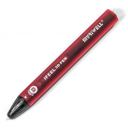 Ручка 3D Myriwell RP300A-U, пластик PCL/ABS/PLA - ассорти, красная, картонная упаковка фото 1
