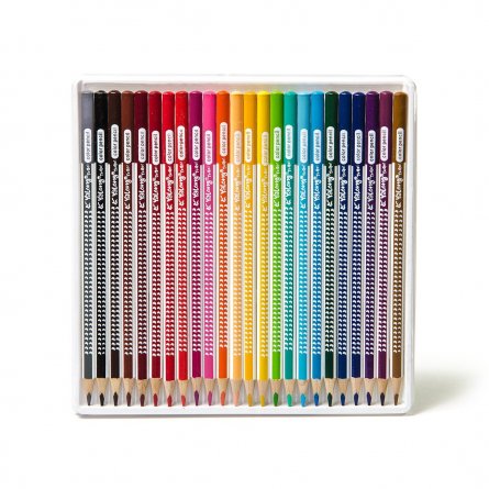 Цветные карандаши 24цв. 3-гранный деревян., корпус, грифель 0,3см., картонная коробка