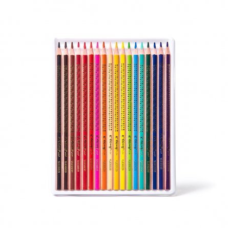 Цветные карандаши 18цв. "Животные" 3-гранный деревян., корпус, грифель 0,3см., картонная коробка