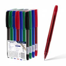 Ручка шариковая Alingar, "Classic", 0,7 мм, синяя, игольчатый наконечник, круглый цветной пластиковый корпус, цвет корпуса ассорти, пластик. упаковка