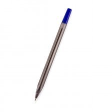 Ручка шариковая Alingar "Extra Soft", 0,7 мм, синяя, игольчатый, металлизированный наконечник, грип,  шестигранный, прозрачный, пластиковый корпус