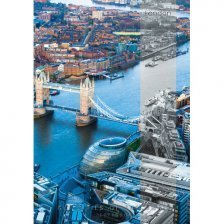 Тетрадь 60л., А4, клетка, Канц-Эксмо "Городской стиль.Лондон", спираль, мелованный картон