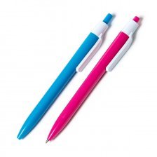 Ручка шариковая синяя Alingar, автоматическая, корпус цветной, 0,7мм (100шт) под логотип