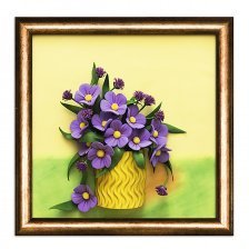 Набор для творчества 3D картина из фоамирана, 27х27 см, Волшебная мастерская "Полевые цветы"