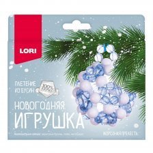 Новогодняя игрушка Lori, 150х140х2 мм, картонная упаковка, "Морозная прелесть"