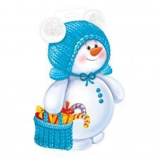 Плакат "Снеговик с сумочкой"