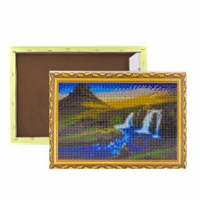 Алмазная мозаика Alingar, на подрамнике, ) 20х30 см, , " Водопад"