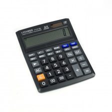 Калькулятор Alingar 14 разрядов, 195*154*11 мм, двойное питание, черный, "CT-9112N"