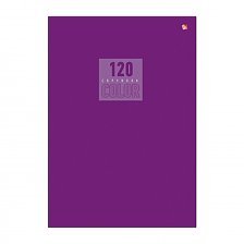 Тетрадь 120л., А4, клетка, Канц-Эксмо "Стиль и цвет. Лиловый", кбс, мелованный картон