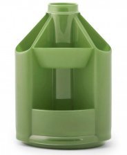 Подставка-органайзер вращающийся "Мini Desk", пластик, зеленый "Лайм"