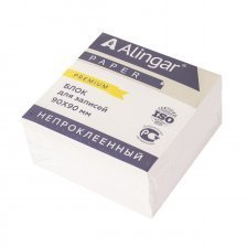 Блок бумажный для записей премиум Alingar, 9*9*5, белый