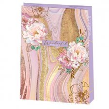 Пакет подарочный бумажный Мир открыток (XL)  32,5*45 см "Милые цветы", ламинация