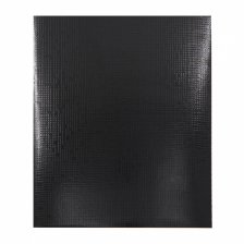 Тетрадь 48л., А5, клетка, Alingar "Black  metallic", скрепка, дизайнерский картон, тиснение "лён", блок офсет, 100% белизна