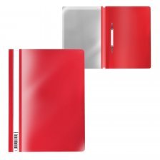 Папка-скоросшиватель пластиковая ErichKrause Fizzy Classic, A4, красный (в пакете по 20 шт.)