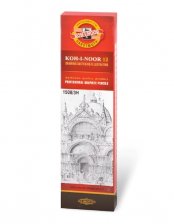 Карандаш ч/г Koh-I-Noor, 3H, дерево, без ластика, шестигранный, заточенный, цвет корпуса горчичный, (12 шт/уп), картонная упаковка