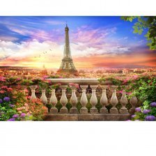 Алмазная мозаика Alingar, на подрамнике, с полным заполнением, (матов.), 20х30 см, 20 цветов, "Париж"