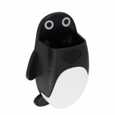 Магнитная подставка для маркерной доски фигурная, Alingar, 11.5 х 9 х 4 см, "Пингвинчик", черный, губка-стиратель, европодвес