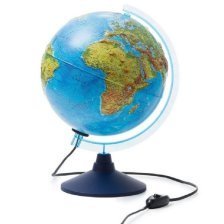 Глобус Земли интерактивный политический, Глобен, d=250 мм, на круглой подставке, с подсветкой