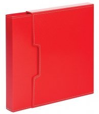 Папка-короб на 100 файлов А4, красный