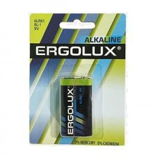 Батарейка Ergolux 6LR61 Alkaline BL-1
