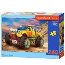 Пазл 260 элементов, 210*230 мм, "Монстр-трак", 8 +, Castorland