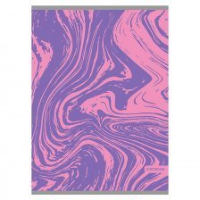 Тетрадь 48л., А4, клетка, Канц-Эксмо " Неоновые идеи. Розовый", скрепка, мелованный картон