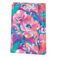 Пакет подарочный бумажный Мир открыток (М) 18*22,7 см, "Цветы акварелью", ламинация