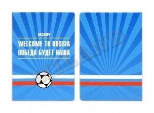 Обложка на паспорт "Wellcome to Russia" (ПВХ, slim)