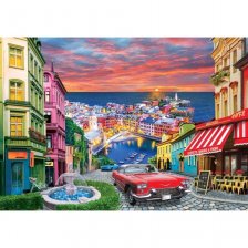 Картина по номерам Рыжий кот, 40х50 см, с акриловыми красками, 24 цвета, холст, "Вечерняя поездка по городу"
