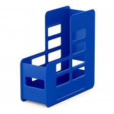 Подставка д/бумаг вертикальная пластиковая ERICH KRAUSE Techno Classic, 100 мм,синяя