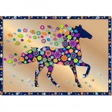 Набор для изготовления картины Клевер, 280х70х50 мм, антистресс, пластик, картонная упаковка, "Конь"