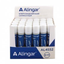 Клей силикатный Alingar, 50 мл, пластиковый тюбик, губчатый аппликатор