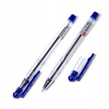 Ручка шариковая Todays "Ball Z 5", 0,7 мм, синяя, игольчатый, металлизированный наконечник, грип, круглый, прозрачный, пластиковый корпус