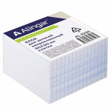 Блок бумажный для записи Alingar "Стандарт", 9*9*5 см, клетка, непроклееный, 60 г/м2