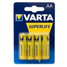 Батарейка пальчиковая Varta Superlife R06-4BL (4/48/240)
