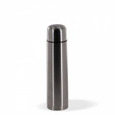 Термос Alingar, объем 1 л., серый, высота 32 см, диаметр 8 см, корпус металл, hot/cool, картонная упаковка